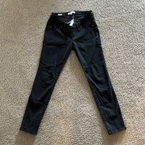 Maternity skinny black Madewell jeans